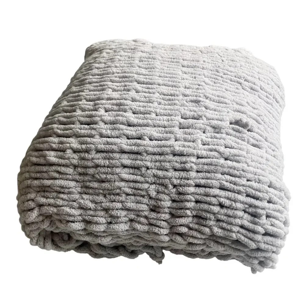 Handmade gray chunky